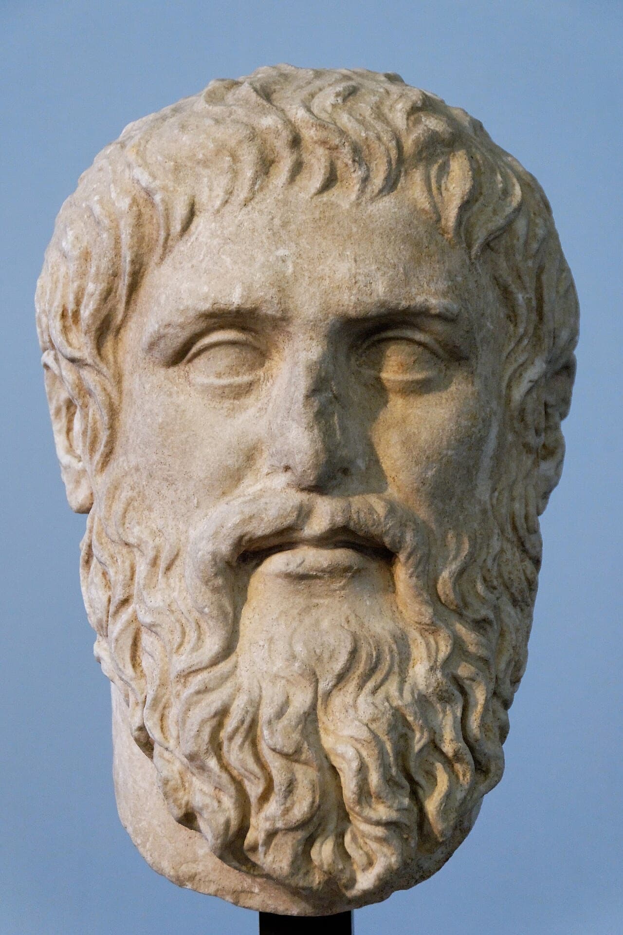 Roman marble bust of Plato in the Capitoline Museums, photographed by Marie-Lan Nguyen